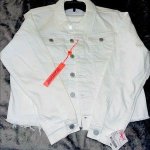 Girl White Jean Jacket